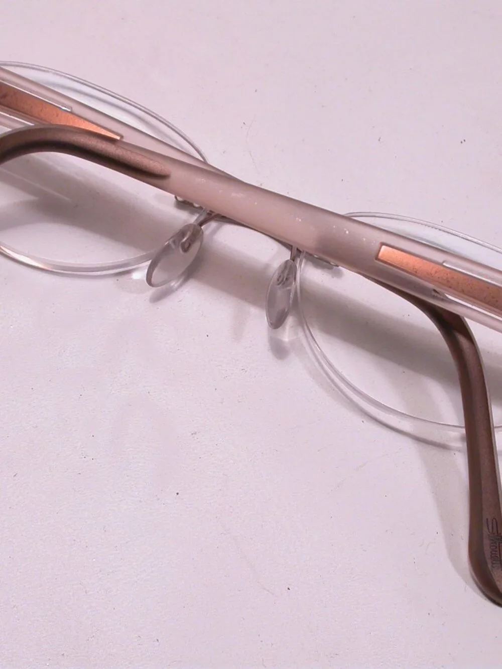 Silhouette Titan Frameless Frosted Light Weight Eyeglasses Made in Austria